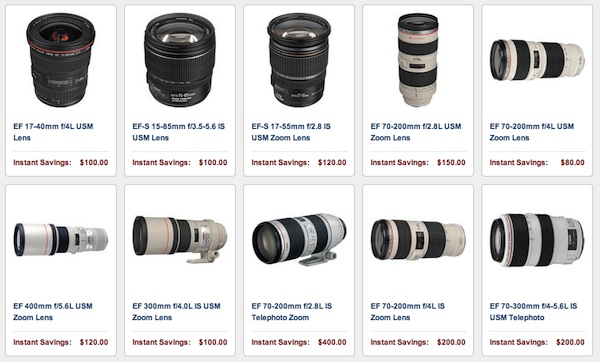 Canon Lens And Speedlite Rebates