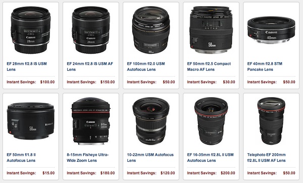 Canon Lens And Speedlite Rebates