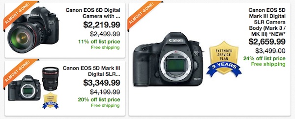  Deals On Canon