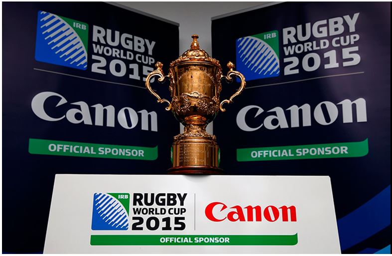 Canon patrocina la Rugby World Cup, en calidad de Proveedor de