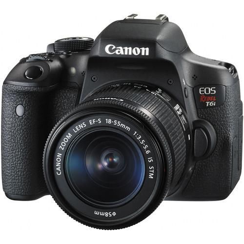 Canon EOS Rebel T6i DSLR Camera with EF-S 18-55mm f/3.5-5.6 IS STM