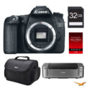Canon EOS 70D bundle deal, PRO-100 printer, 32GB, bag – $599 (after $350 MIR)
