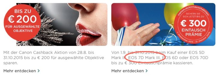 Canon EOS 7D Mark III Appears On Canon Austria Site (but It’s A Typo)