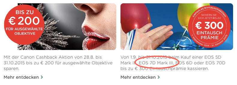 Canon EOS 7D Mark III Appears On Canon Austria Site (but It’s A Typo)