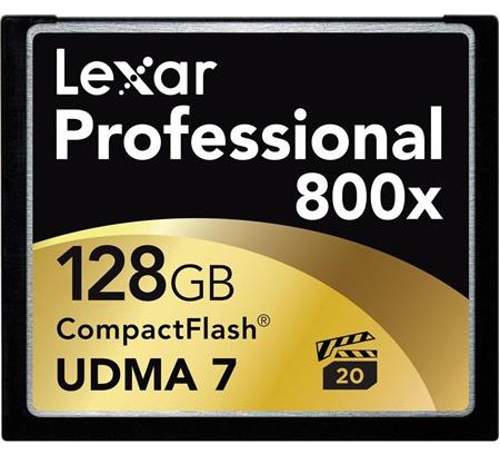 Lexar 128GB Professional 800x CompactFlash