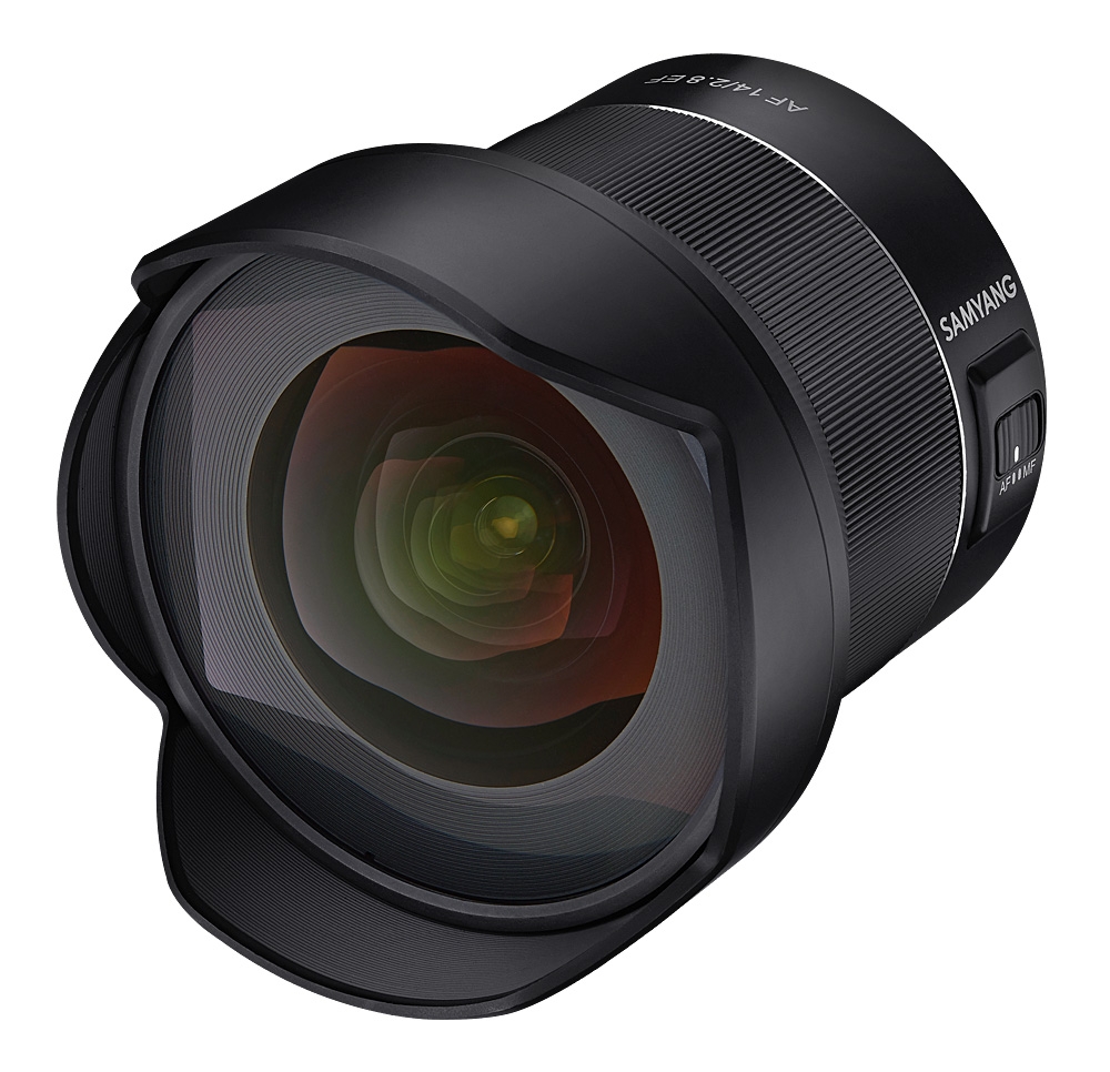 Here is the Samyang AF 14mm f/2.8 for Canon mount