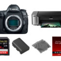 Canon EOS 5D Mark IV Bundle Deal, PIXMA PRO-100, SanDisk 64GB, Spare Battery – $3249