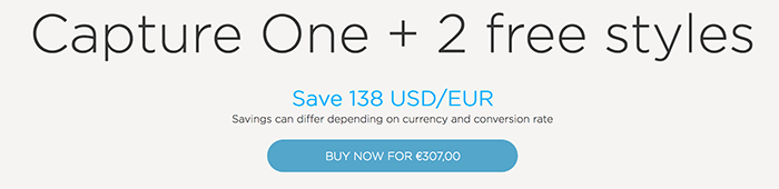 Deal: Buy a Capture One Pro license and get 2 Style packs for free ...