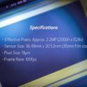 The Canon 35MMFHDXS CMOS sensor is a high sensitivity and low-noise champion