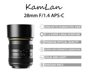 Kamlan 28mm f/1.4