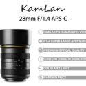 This Is The Upcoming Kamlan 28mm F/1.4 Lens For Canon EOS M Systems (and Other MILCs)