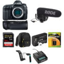 Canon EOS 5D Mark IV Video Kit (battery Grip, 64GB Memory, External Mic, More Stuff) – $3,249.95