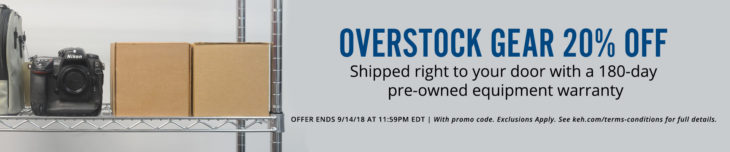 Save Up To 20% On Overstock Gear At KEH