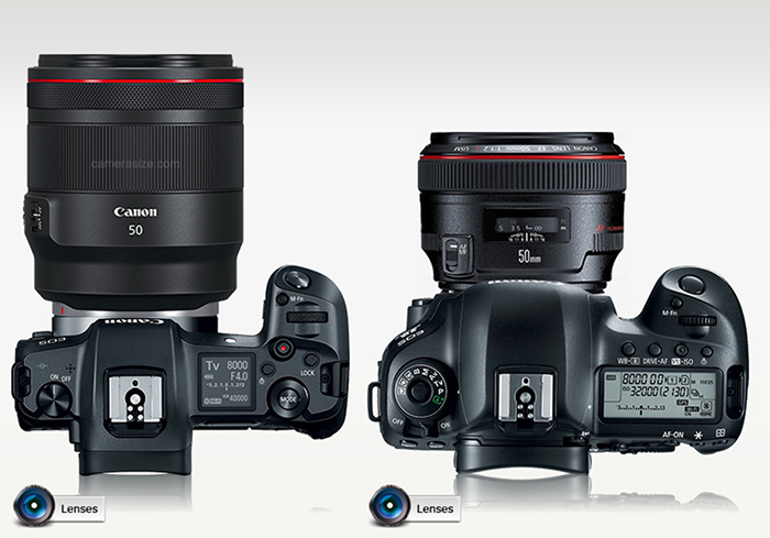 Canon Eos R Vs Nikon Z Vs Sony Size Comparison With Lenses