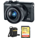 Deal: Canon EOS M100 Bundle With PIXMA Pro-100, Memory Card, Bag – $359