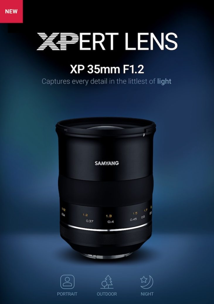 Samyang Announced XP 35mm F/1.2 Lens For Canon Mount