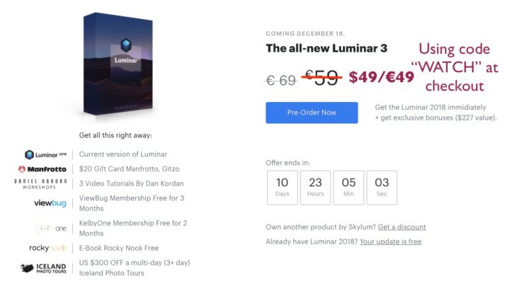 Skylum Luminar 3 With Libraries Comes December 18, Pre-Order Today At A Special Price