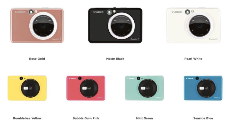Canon Announces Zoemini S And Zoemini C Instant Cameras With Built-in Printer