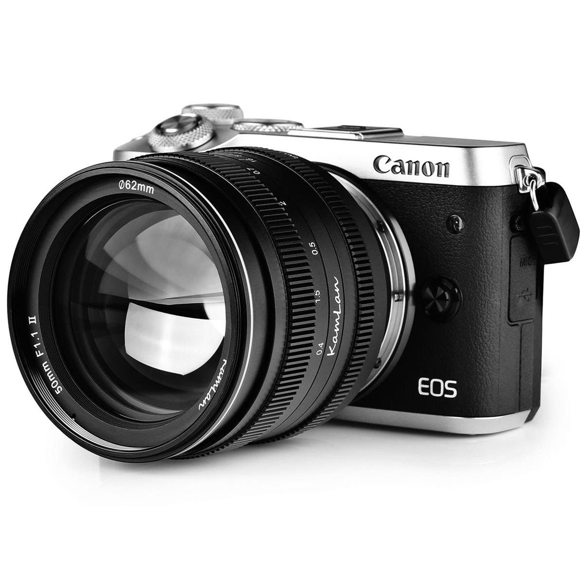 US dollar Het spijt me ventilatie KamLan 50mm f/1.1 II Lens for Canon EOS M Released
