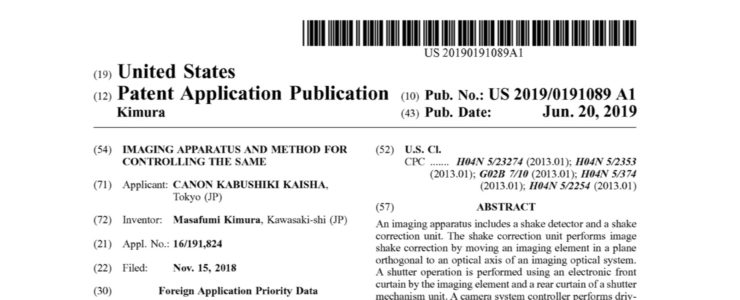 Canon Patent