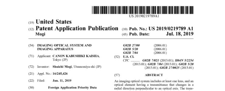 Canon Patent