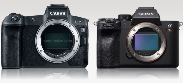Sony A7R IV Vs Sigma Fp Vs Canon EOS R Vs Canon EOS RP Size Comparison