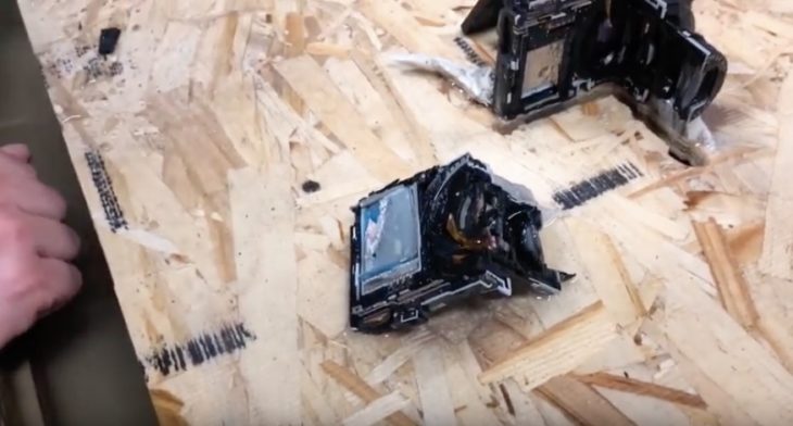 These Guys Have Fun Slicing Up Canon Cameras And Lenses With A Water Jet