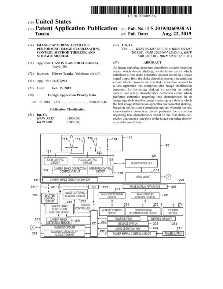 Canon Is Working Hard On IBIS, Yet Another Patent Suggests