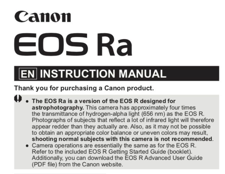 Canon Eos Ra