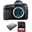 Canon EOS 5D Mark IV Deal – $2499 (with 64GB memory, external HD, battery grip)