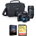 Canon Rebel T6 Deal: With 18-55mm & 75-300mm Lenses, Bag, 32GB Memory, Luminar 4 – $399
