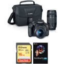 Canon Rebel T7 Deal, Kit With 2 Lenses, Memory Card, Bag, More – $449