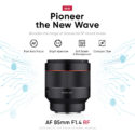 Samyang AF 85mm F/1.4 RF For Canon EOS R Announced