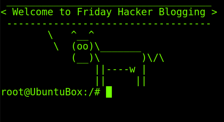 Friday Hacker Blogging