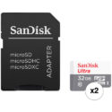 Deal: SanDisk 32GB Ultra UHS-I MicroSDHC &  Adapter (2-Pack) – $11.99 (reg. $17.99)