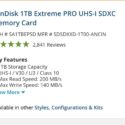 Today Only: Save Up To $300 On SanDisk Memory Cards and Storage