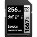 Today Only: Lexar 256GB Professional 1667x UHS-II SDXC Memory Card (2-Pack) – $98 (reg. $174)